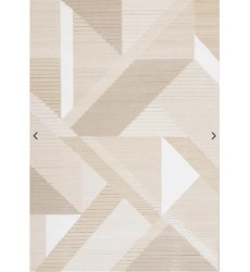  (475302/100 240330)-Ella Beige Cream Elegant Contemporary Geometric Pattern Rug, 7'10
