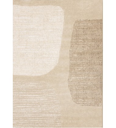  (475338/111 240330)-Ella Beige White Cream Distressed Stepping Stone Design Rug, 7'10