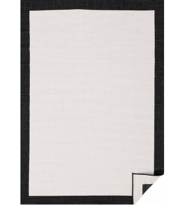  (5052/0110 240340)-Bristol Reversible Cream Black Border Rug, 7'10