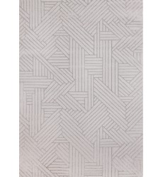  (5410/PA48 160230)-Ellington Grey Abstract Herringbone Design Rug, 5'3