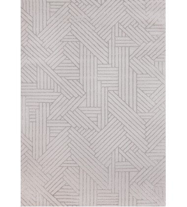  (5410/PA48 240320)-Ellington Grey Abstract Herringbone Design Rug, 7'10