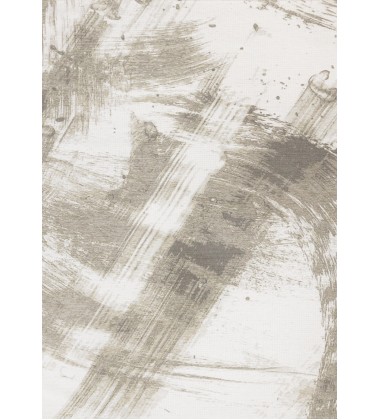 (5501/14 240330)-Cathedral White Taupe Beige Brush Strokes Rug, 7'10