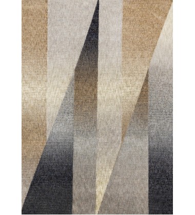 (5680/LM72 240320)-Cora Grey Black Brown Spiky Geometric Design Rug, 7'10