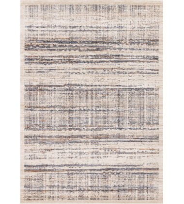  (5694/DY12 160230)-Swift Cream Taupe Distressed Lines Rug, 5'3