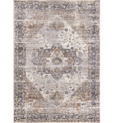  (5784/A224 160230)-Emory Taupe White Brown Elegant Medallion Rug, 5'3