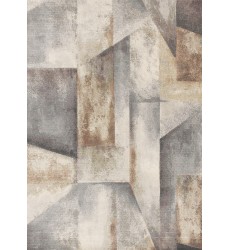  (63694/6747 240330)-Aurora Multi Distressed Geometric Design Rug, 7'10