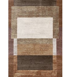  (63736/5280 240330)-Aurora Multi Distressed Layered Rectangles Rug, 7'10