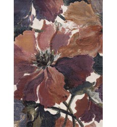  (63834/6626 240330)-Aurora Pink Orange Purple Floral Rug, 7'10