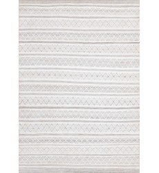  (7215 240320)-Aspen Grey Cream Striped Diamond Pattern Rug, 7'10