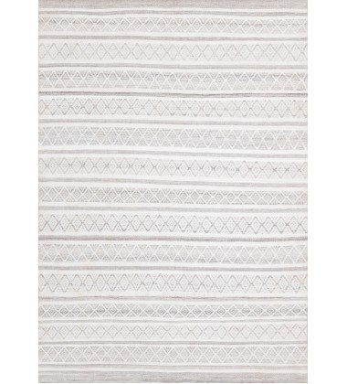  (7215 240320)-Aspen Grey Cream Striped Diamond Pattern Rug, 7'10