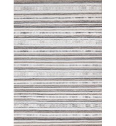  (7237 240320)-Aspen White Grey Brown Striped Southwestern Pattern Rug, 7'10