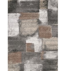  (A184/9727 200290)-Breeze Blue Grey Simple Patches Rug, 6'7