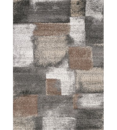  (A184/9727 240320)-Breeze Blue Grey Simple Patches Rug, 7'10