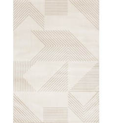  (E917/4161 240320)-Hayden Cream Beige Contemporary Modern Geometric Rug, 7'10