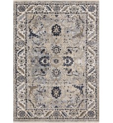  (F037/4497 240310)-Samira Traditional Cream Blue Border Rug, 7'10