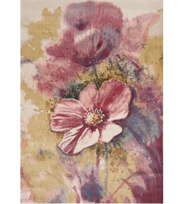  (F829/6212 240320)-Folio Pink Yellow Blue Poppy Rug, 7'10