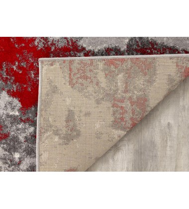 Kalora - 6x8 Freemont Grey/Red Abstract Expression Rug (A006/0323 160230)