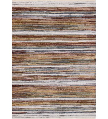  (G457/2626 240310)-Marisa Multicolour Striped Plush Rug, 7'10