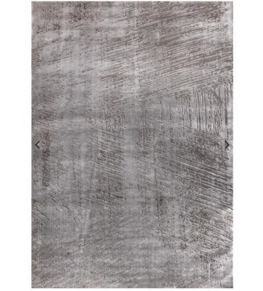  (G924/4525 160230)-Hayden Grey Cream Distressed Brushstrokes Rug, 5'3