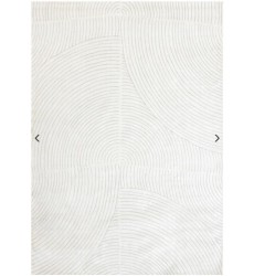  (G925/4161 160230)-Hayden Light Cream Swirl Rug, 5'3