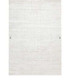  (G928/4161 160230)-Hayden Light Cream Modern Lines Rug, 5'3