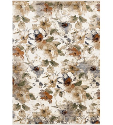  (G997/4989 240310)-Serene Warm Toned Floral Print Rug, 7'10