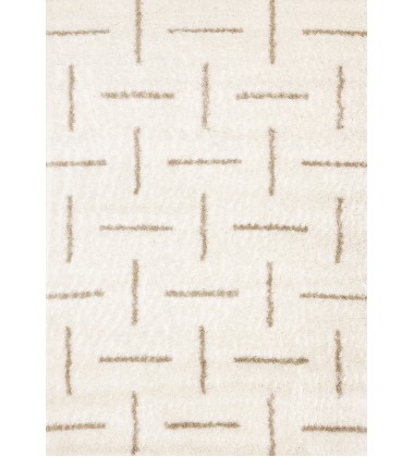  (H640/3212 160230)-Pascal Cream Beige Scattered Lines Rug, 5'3