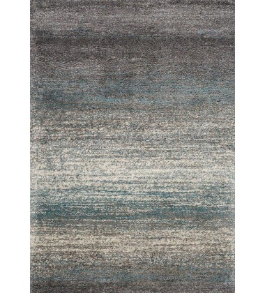 Kalora - 6x8 Maroq Grey/Blue Distressed Stripes Soft Touch Rug (6004/3A38 160230)