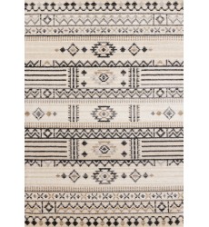  (N157/UI83 240320)-Nala Cream Grey Black Beige Southwestern Pattern Rug, 7'10