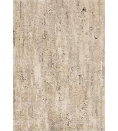  (Z219/Z152 160230)-Zola Beige Cream Black Distressed Rug, 5'3