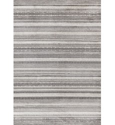  (Z224/Z256 160230)-Zola Grey White Black Patterned Rows Rug, 5'3