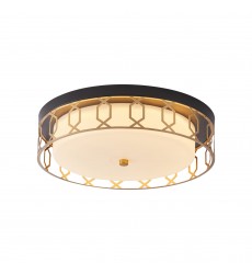  Kandil-Flush Mounts-(J138-FBKG)-Black x Gold