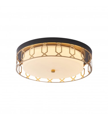  Kandil-Flush Mounts-(J138-FBKG)-Black x Gold