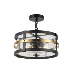  Kandil-Flush Mounts-(h601-2g)-Black x Gold