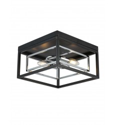  Kandil-Flush Mounts-(h607-2c)-Black x Chrome