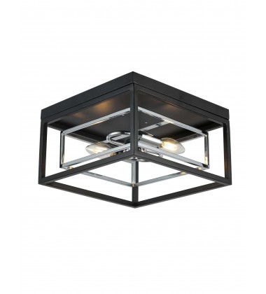  Kandil-Flush Mounts-(h607-2c)-Black x Chrome