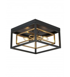  Kandil-Flush Mounts-(h607-2gd)-Black x Gold