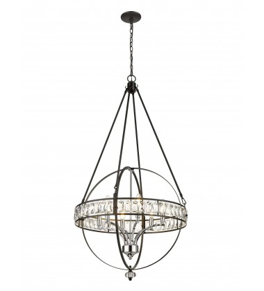  Kandil-Chandeliers-(u101-6p-c)-Black x Chrome