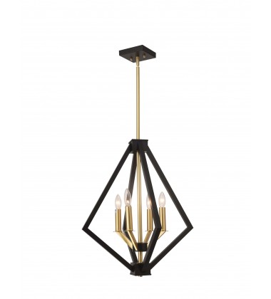  Kandil-Chandeliers-(yg201-4p-bk-br)-Black x Gold