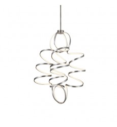  Synergy Antique Silver Down Chandeliers (CH93941-AS) - Kuzco Lighting