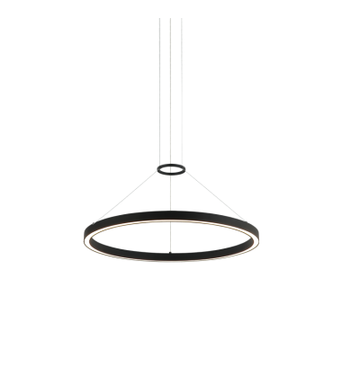  36W LED Matte Black Metal Chandelier (C30824MB) - Matteo Modern