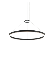  48W LED Matte Black Metal Chandelier (C30832MB) - Matteo Modern
