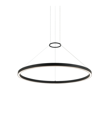  48W LED Matte Black Metal Chandelier (C30832MB) - Matteo Modern