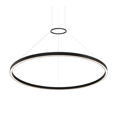  48W LED Matte Black Metal Chandelier (C30840MB) - Matteo Modern