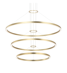  1 x28W + 1 x 36W + 1 x 48W LED Brushed Gold Metal Chandelier (C30896BG) - Matteo Modern