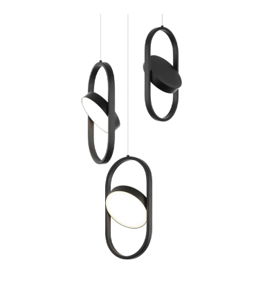  30W LED Black Metal Pendants (C32303BK) - Matteo