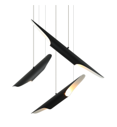  40 Watt Candelabra E12  Matte Black Metal Chandelier (C32416MB) - Matteo