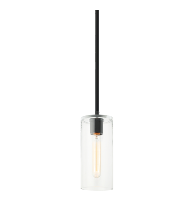  40W Medium Base Matte Black Metal Pendants (C32501MB) - Matteo