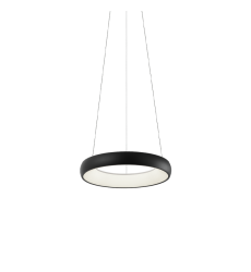  25W LED Matte Black Metal Pendants (C32716MB) - Matteo
