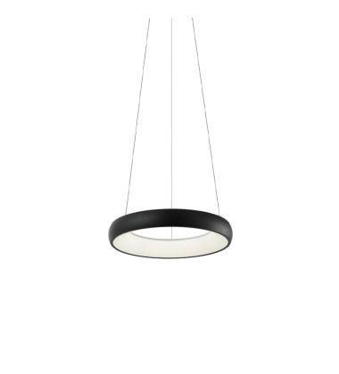 25W LED Matte Black Metal Pendants (C32716MB) - Matteo 25W LED Matte Black Metal Pendants (C32716MB) - Matteo